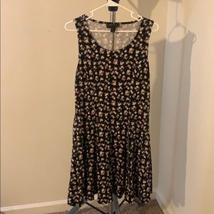 Foever21 floral fit and slight flare summer dress